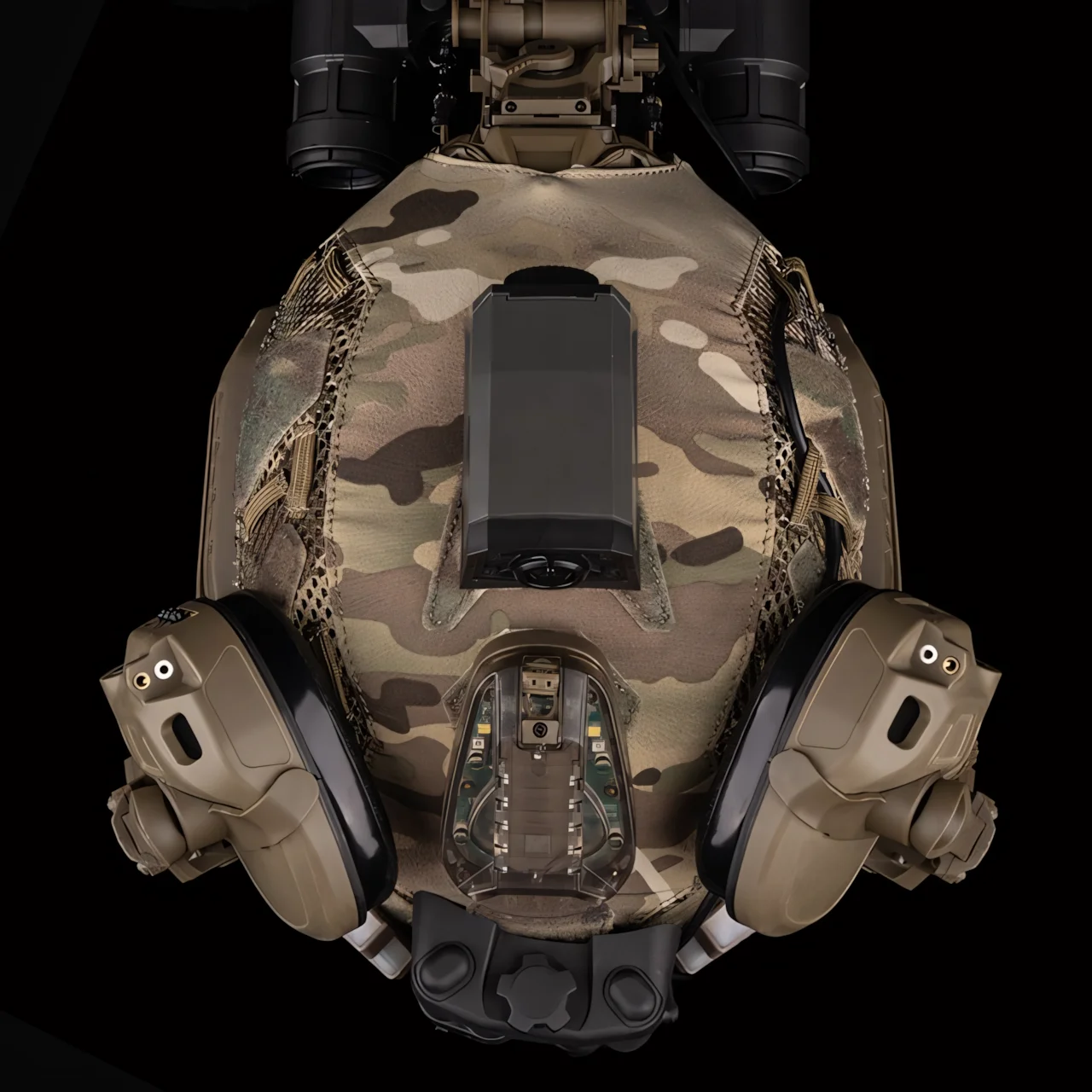 Wosport FAST SF Super High-Cut Helmet Cover Stretch Mesh Hook Loop Cable Routing Airsoft Training Team Activities Lightweight