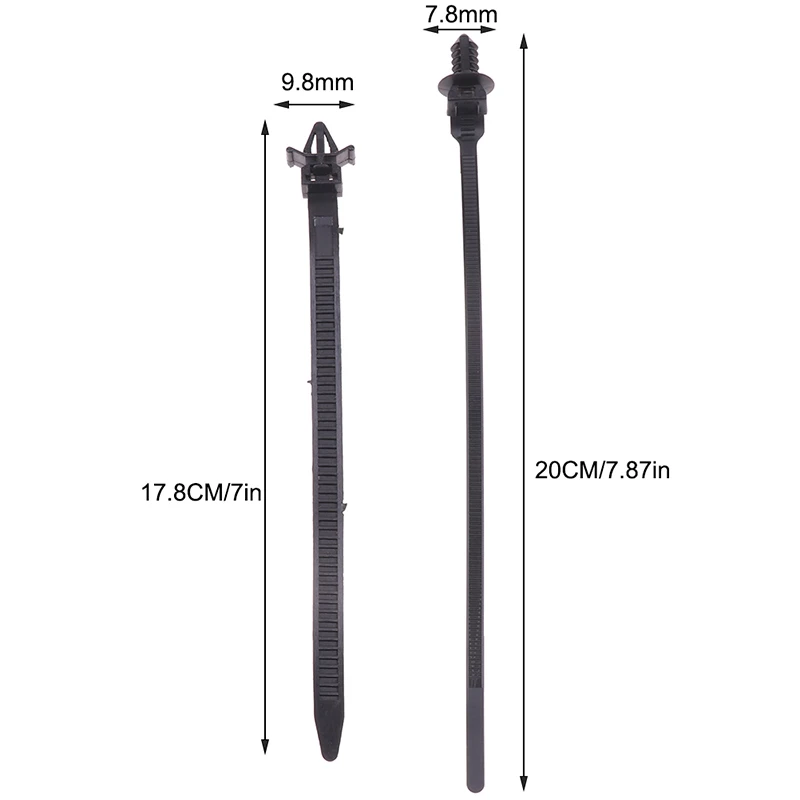 Self-locking Wire Harness Fastener Clamp Clips Cable Ties Management Car Wire Organizers For Car Corrugated Pipe Car-styling