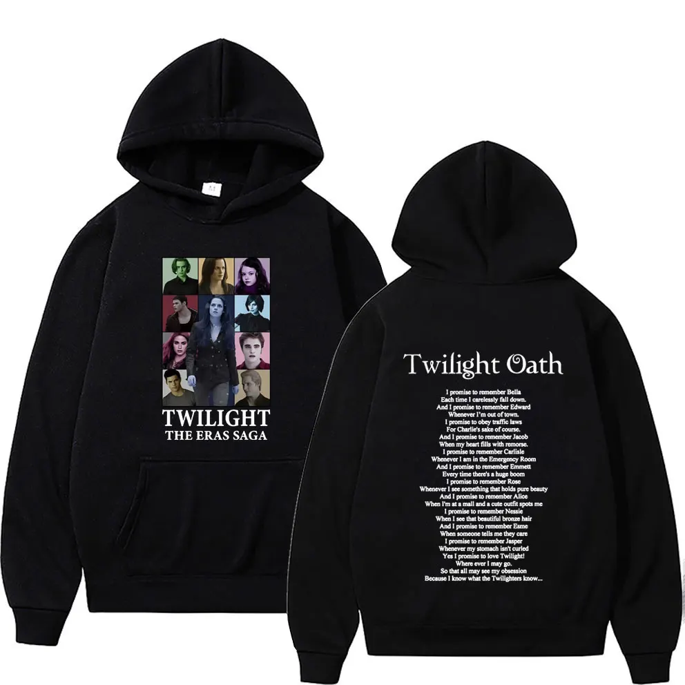 

Twilight The Oath Print Hoodies Bella Jakob Edward Graphic Tracksuit Pullovers Men Women Fashion Casual Fleece Hoodie Streetwear