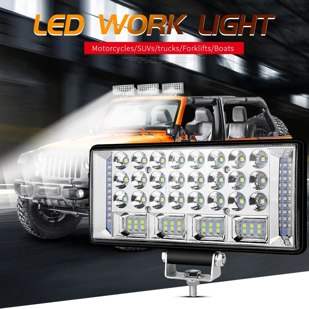 

1PC LED Work Light Bar Offroad Spot Flood Combo High Brightness Headlight for Truck Car Boat ATV Tractor 12V 24V