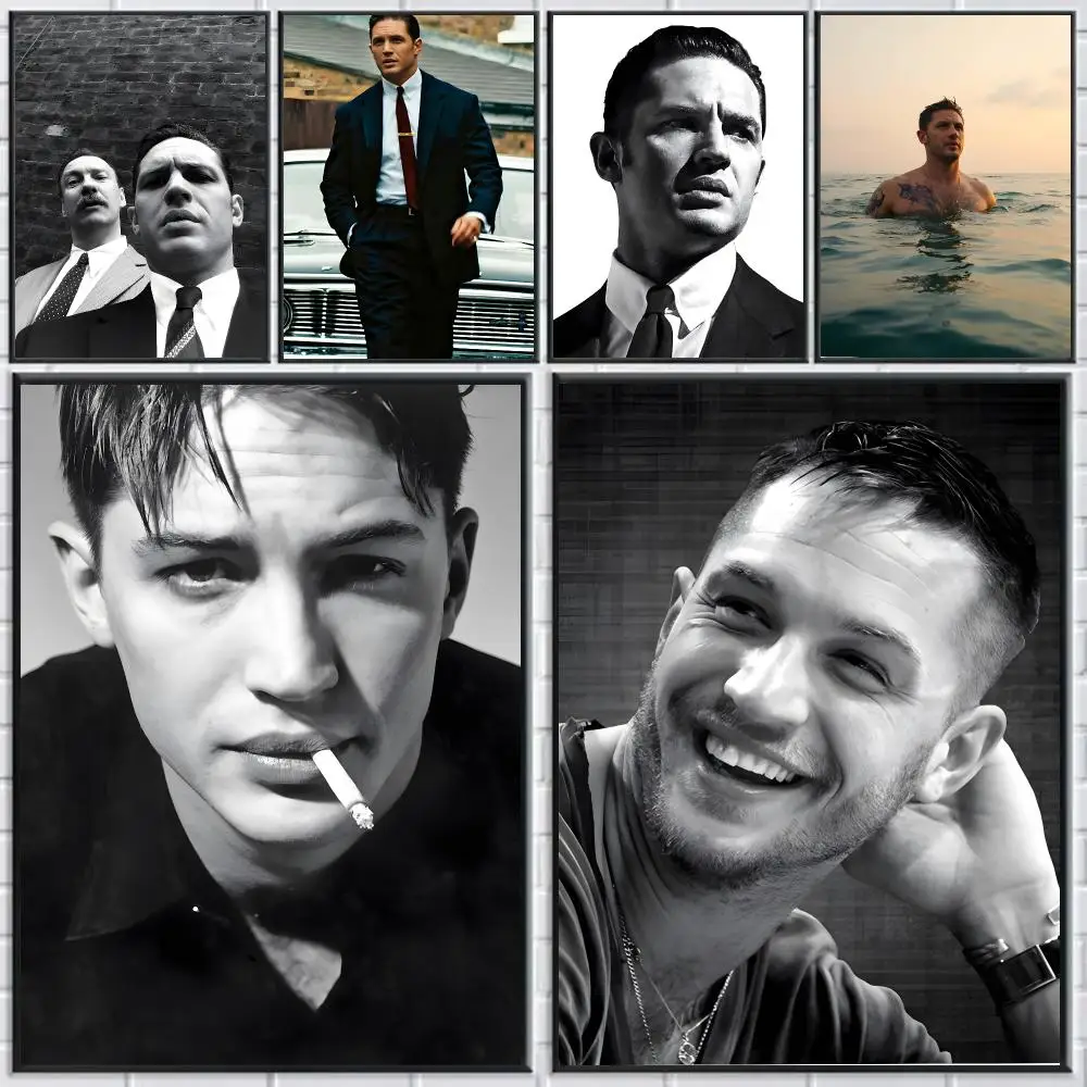 Tom Hardy Poster HD Art Sticker Self Adhesive For Playroom Bedroom Hallway Home Wall Art Decor Gift