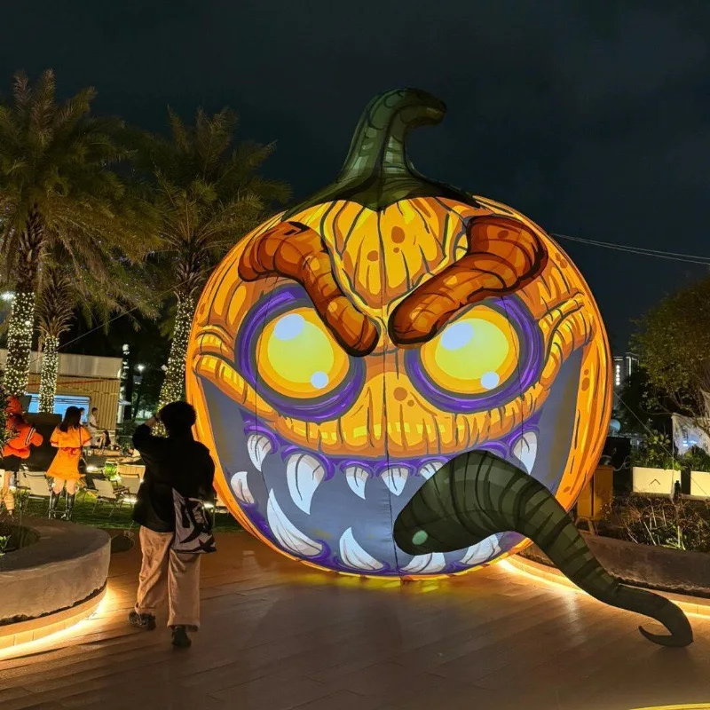 Outdoor Inflatable Advertising Halloween Product Big Inflatable Model Pumpkin
