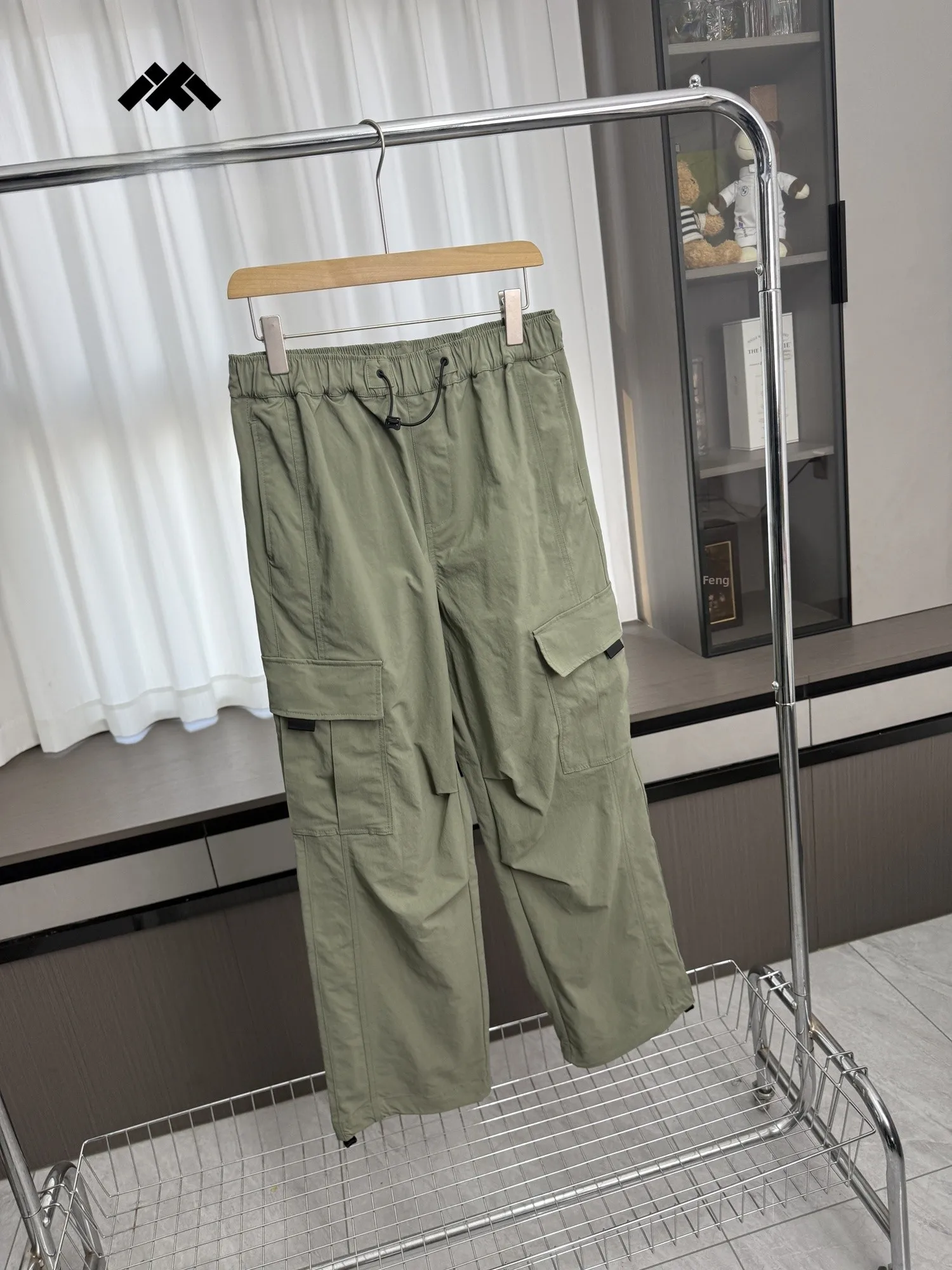 Comfortable Loose Men's Casual Pants Elastic Waist Lightweight Breathable Spring Summer Straight Leg Pants Fashionable Youthwear