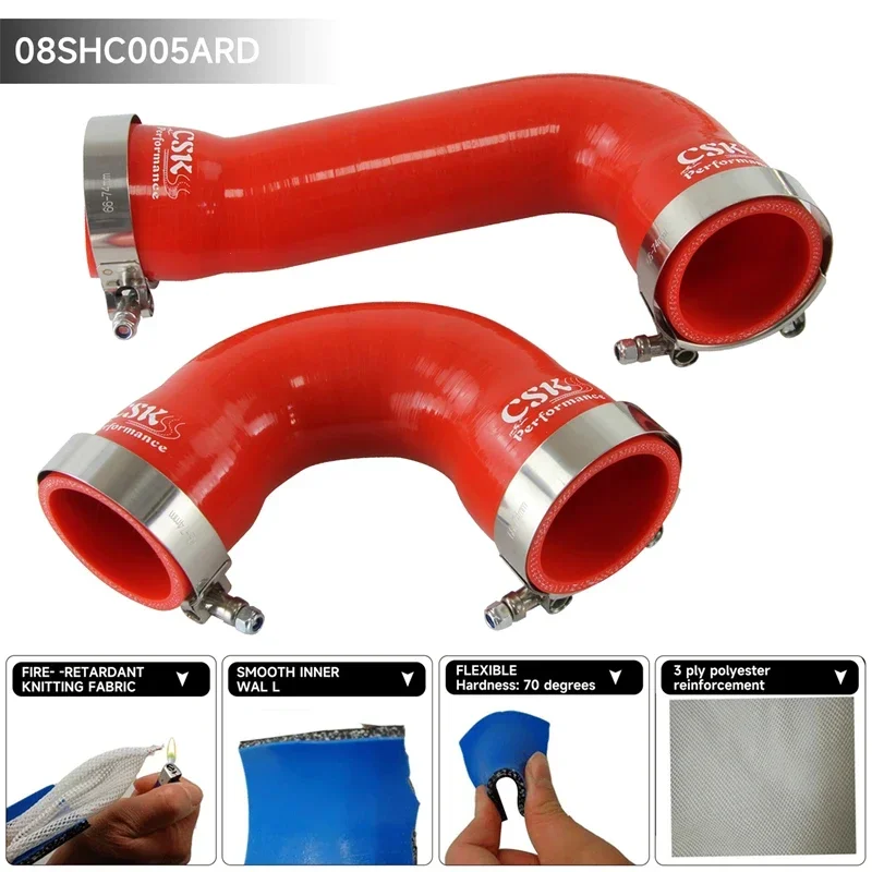 

Intercooler Intake Hose Clamps Kit Silicone For Audi A3/S3 / VW Golf GTI R MK7 1.8T 2.0T TSI Black/Red/Blue