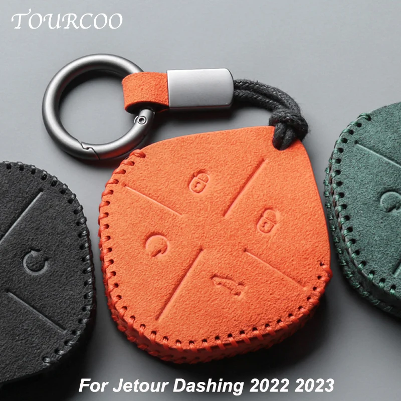 

For Jetour Dashing 2022 2023 Alcantara Key Cover Keychain Key Case for Car Accessories