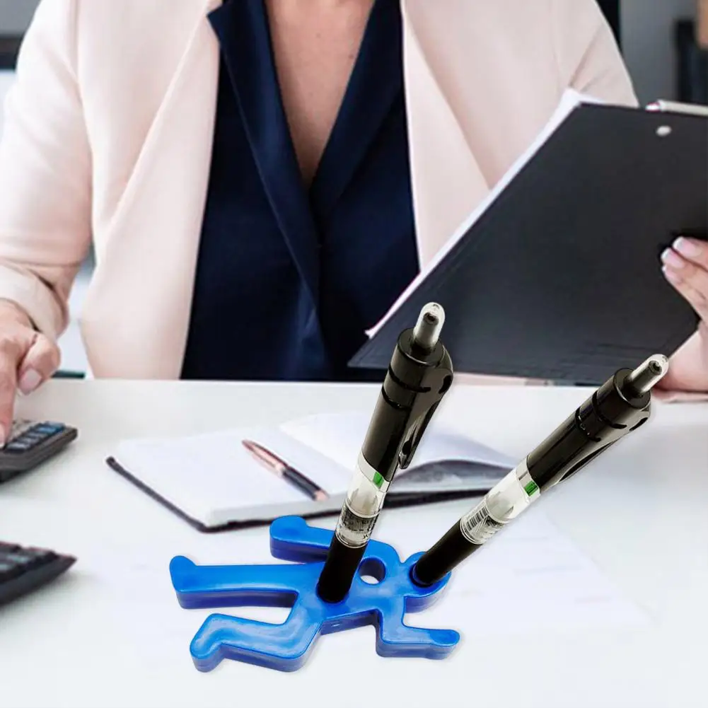 ที่ใส่ปากกาแนวอาชญากรรมขาตั้งปากกาด้ามไม้ถาดเก็บเครื่องประดับที่ใส่ปากกาสุดเท่ห์สำหรับร่างกายมนุษย์ที่ใส่ดินสอแปลกตาที่เก็บเครื่องเขียน