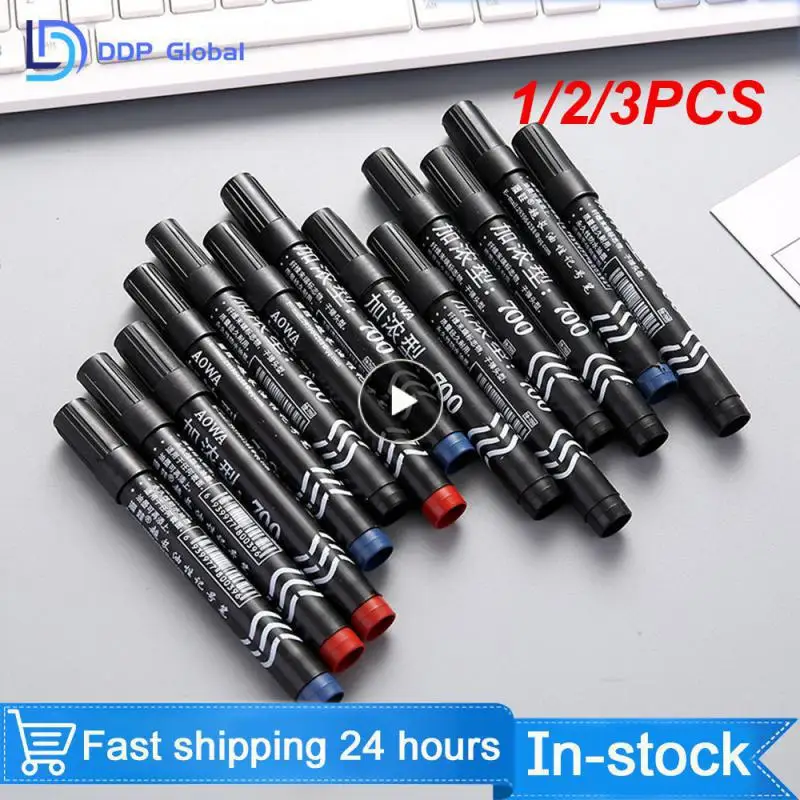 1/2/3PCS Calligraphy Pen Hand Lettering Pens Brush Black Ink Writing Drawing Art Marker