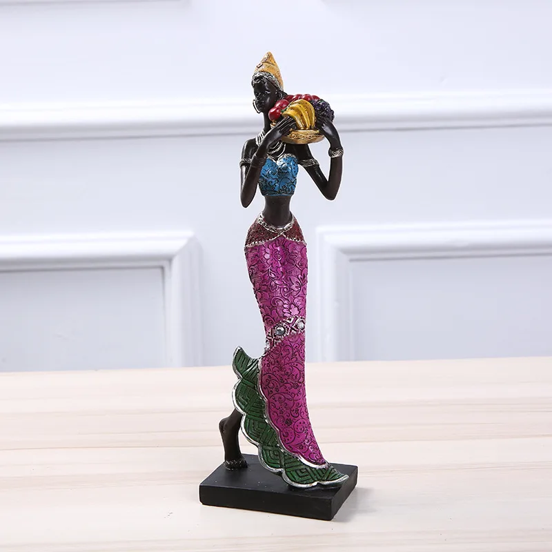 Creative home decor, business gifts, beautiful African women, ethnic-style resin crafts