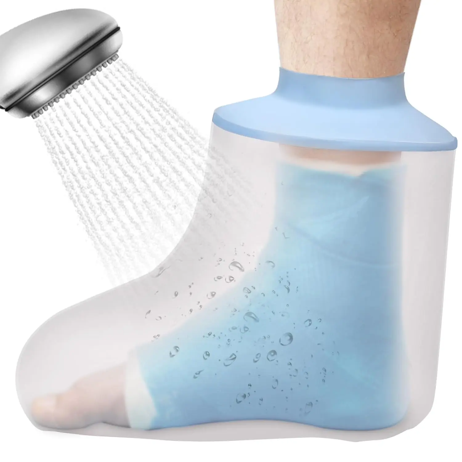 

Foot Cast Shower Cover Waterproof Foot Cover for Shower after Surgery Reusable WatertightCast Protector for Ankle to Keep Wounds