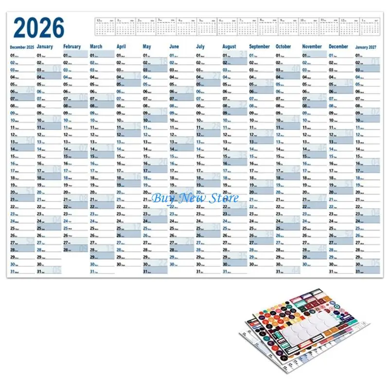 20ce 2026 Calendario murale Pianificatore organizzatore case planner annuale 74x52,5 per pianificazione