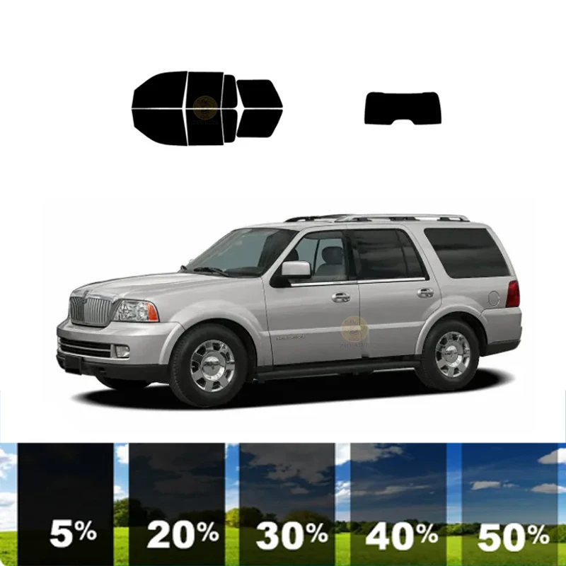 

precut Removable Window Tint Film For Car 100% UVR 5%-70%VLT Heat Insulation Carbon ﻿For LINCOLN AVIATOR 4 DR SUV 2003-2006