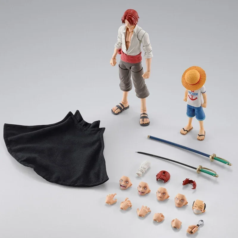 متوفر في المخزون الأصلي بانداي S.H.Figuarts قطعة واحدة عرقوب و MONKEY.D.LUFFY-CHILDHOOD أنيمي عمل نموذج لجسم اللعب دمية الهدايا