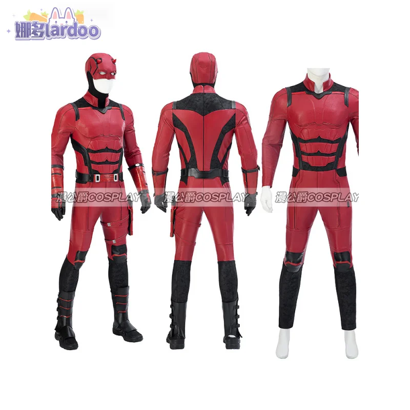 Movie Daredevil Matt Murdock Cosplay Costume Jumpsuit Outfits Halloween Carnival Party Suit Role Play Jumpsuit for Adult Men