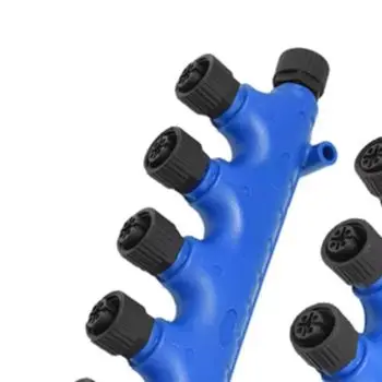 3-7 Way Connector Waterproof Connector Threaded Locking Design Boat Communication Cable Communication Cable Black