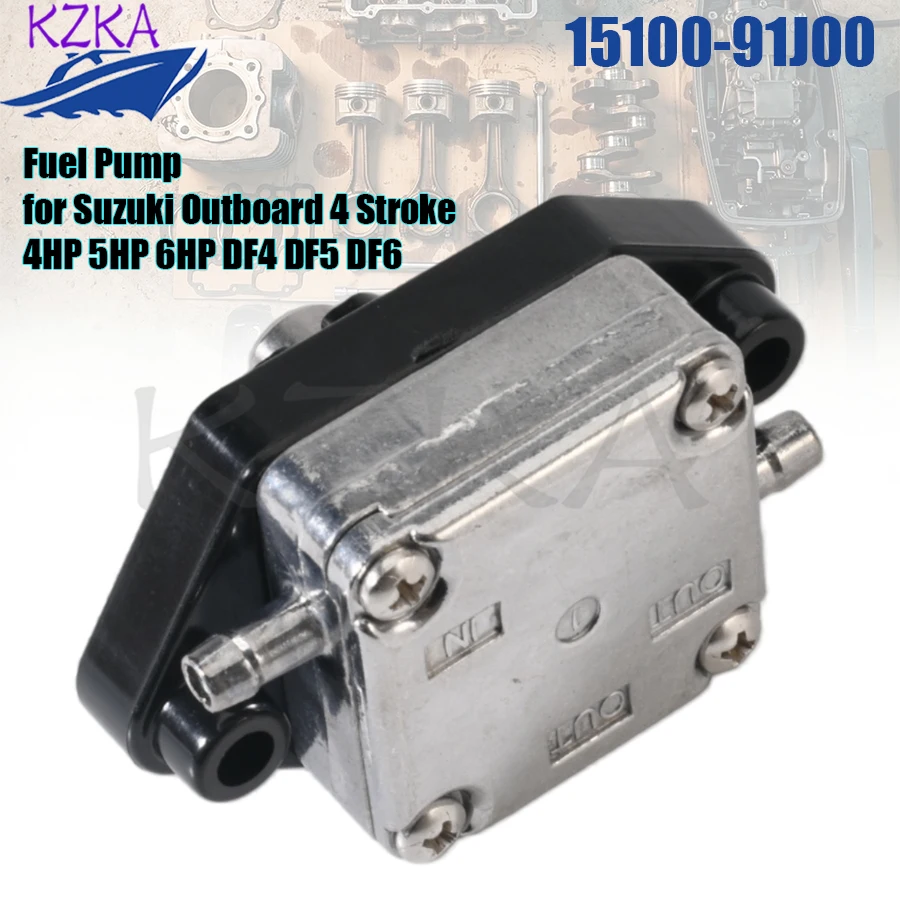Kraftstoffpumpen-Baugruppe 15100-91J03 für Suzuki Außenbordmotor 4-Takt 4PS 5PS 6PS DF4 DF5 DF6 15100-91J00 15100-91J01 15100-91J02 ersetzt