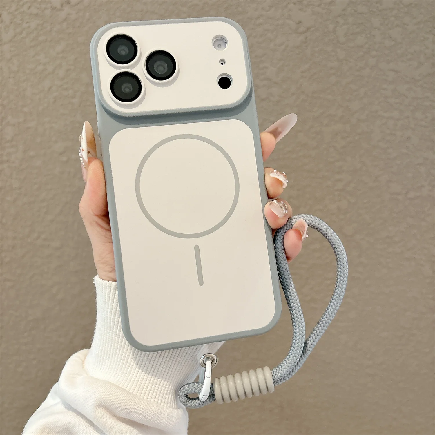 NEU Mit Lanyard Magnetisches Kabelloses Ladeband Handyhülle Für iPhone 18 17 Pro Max 16 15 14 12 13 11 Pro Hülle Magsafe Cover – Detail 9