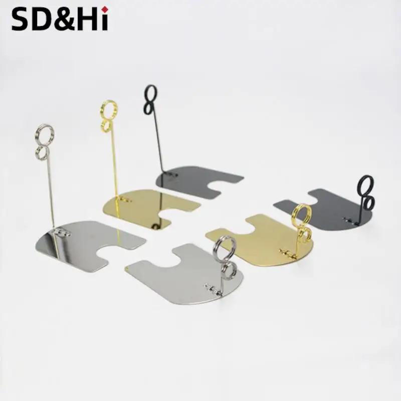 1PC Price Display Sign Metal Label Clip Bread Price Card Bakery Cake Shop Card Clip Display Standing Bread Label Holder