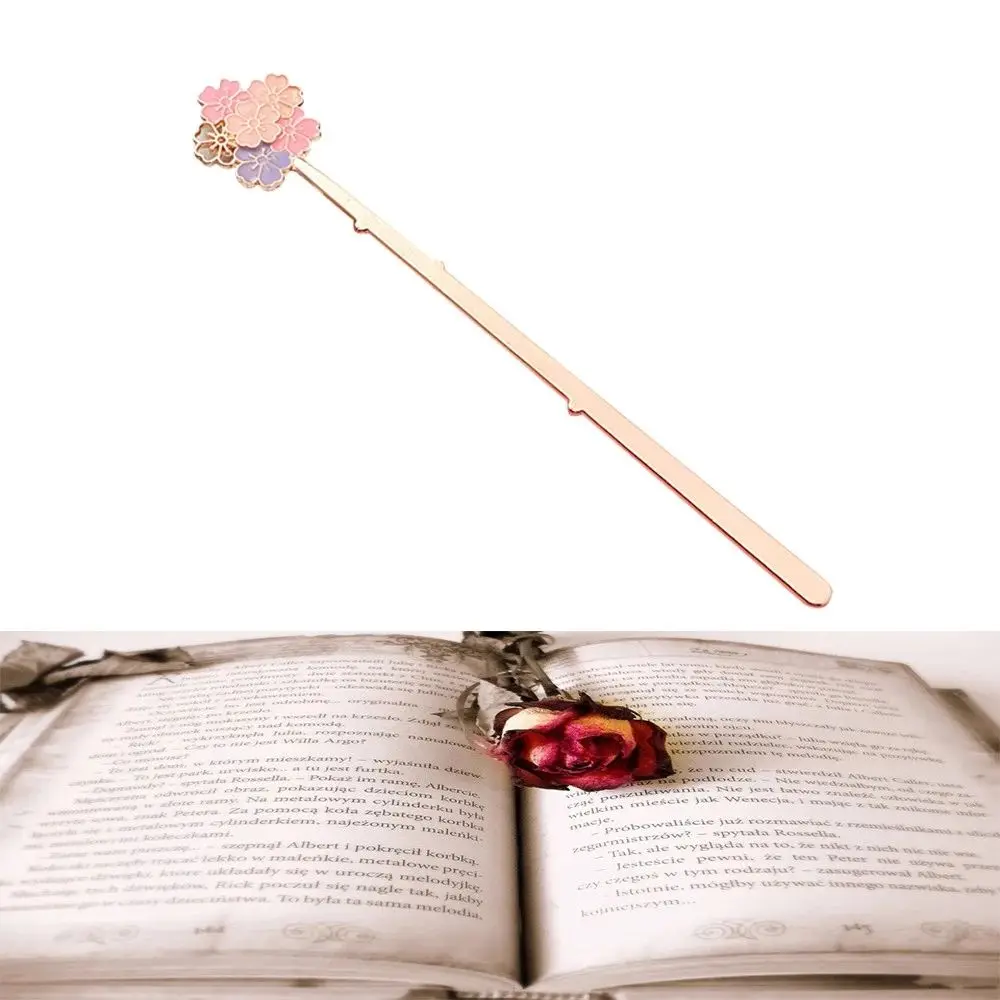 Creative Special Sakura Students School Supplies Bookmarks Page Label Reading Assistant Book Support