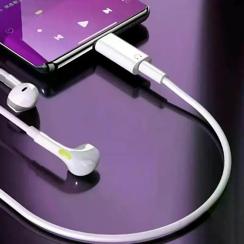 For 15-17 Pro Max Type C To 3.5mm With Mic For Mobile Phone Headphone Connector Type-c To 3.5mm Jack AUX Audio Adapter