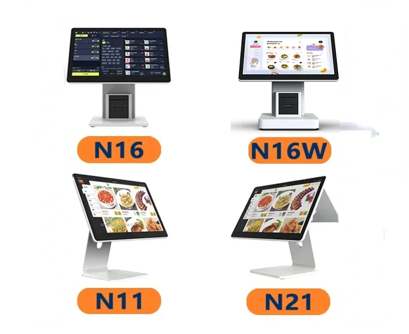 Hot SalesN16W 15.6 Inch Win10 /Android11 Pos Machine 4GB+64GB Desktop Pos Terminal With 58mm Receiver Printer