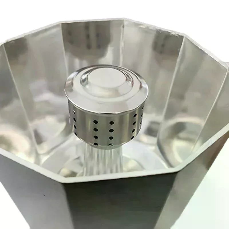 1Pc Stainless Steel Universal Moka Pot Stovetop Espresso Aluminum Coffee Maker Accessories Anti-Splash Valve Cover