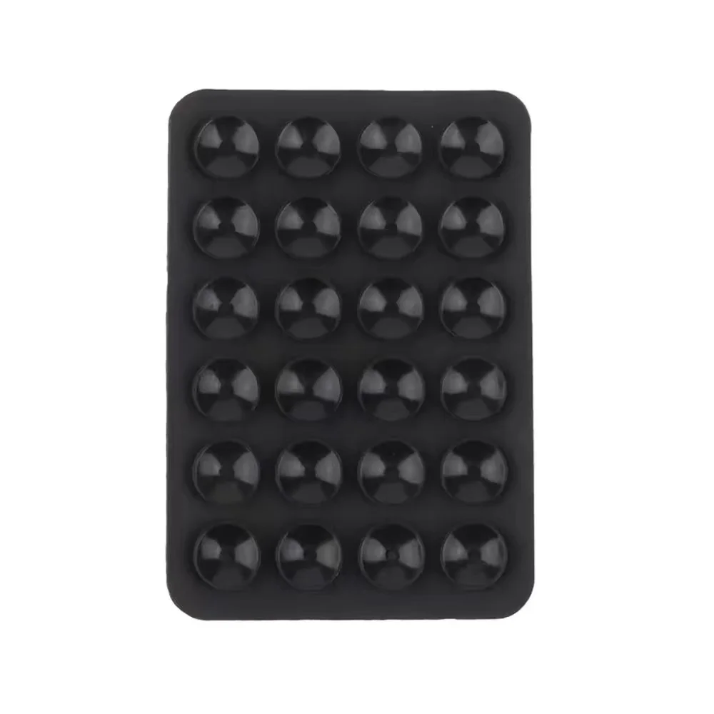 Suporte de Telefone de Silicone com Ventosa Multifuncional, Suporte de Parede Quadrado Antiderrapante com Adesivo Traseiro de Face Única