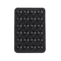 Support de téléphone en silicone à ventouse, multifonctionnel, support mural à ventouse carré antidérapant, fixation adhésive simple face pour coque arrière 6