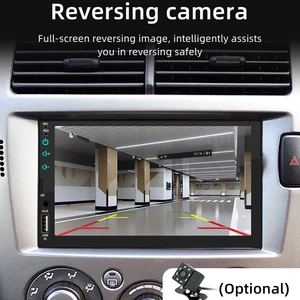 Hippbqcc 7 Polegada rádio do carro carplay android auto multimídia bluetooth player mirror-link 1 din hd tela de toque usb fm aux entrada 12 principais vendas radio para carro - №5