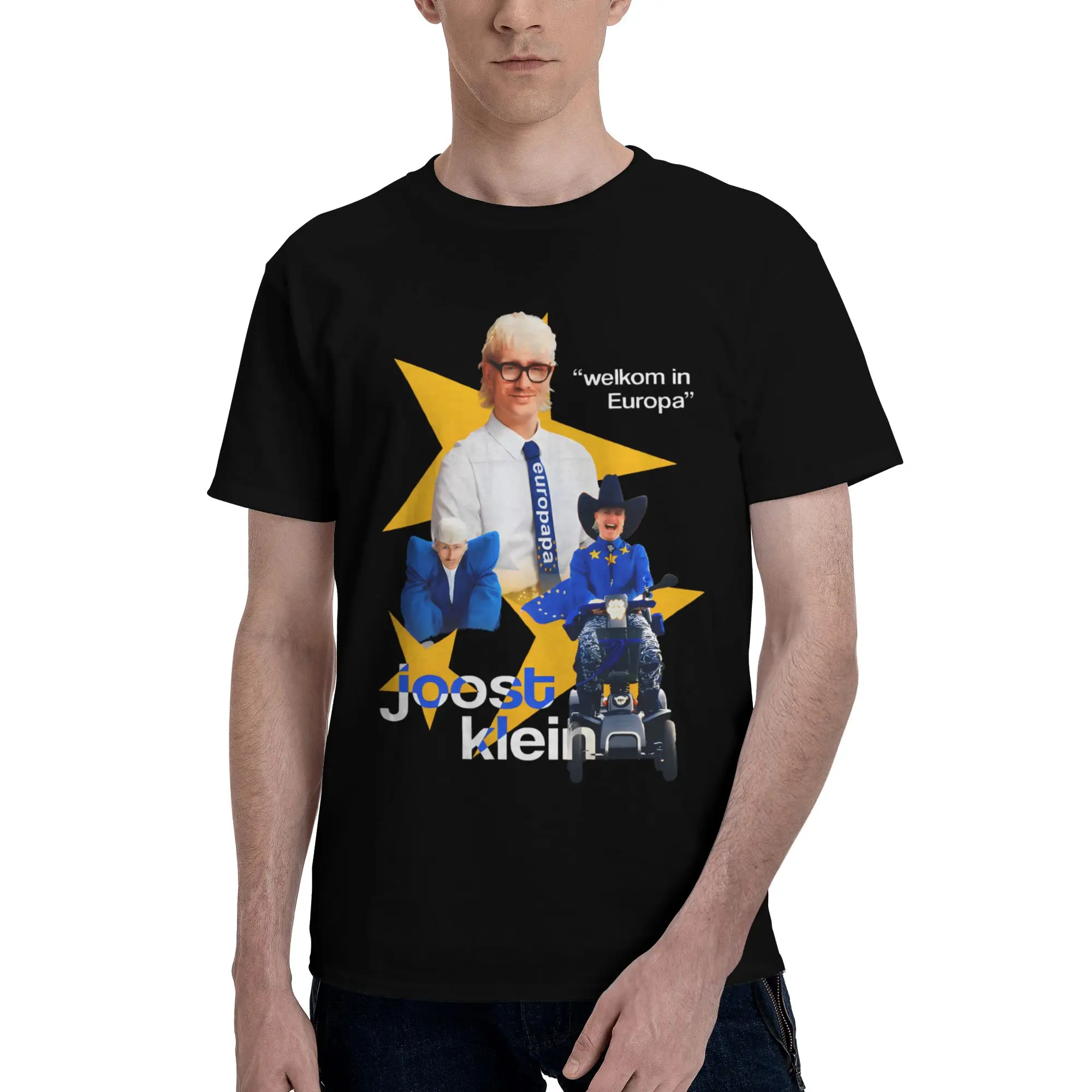 Joost Singer Klein Europapa Eurovision Netherlands Holland Men T Shirt Short Sleeve Crewneck Pure Cotton Unique Clothes T-Shirt