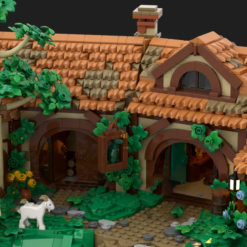 MOC-231009 Building Blocks Green Dragon Building Model Small particle building blocks Set Creative gift 5980PCS Model Brick