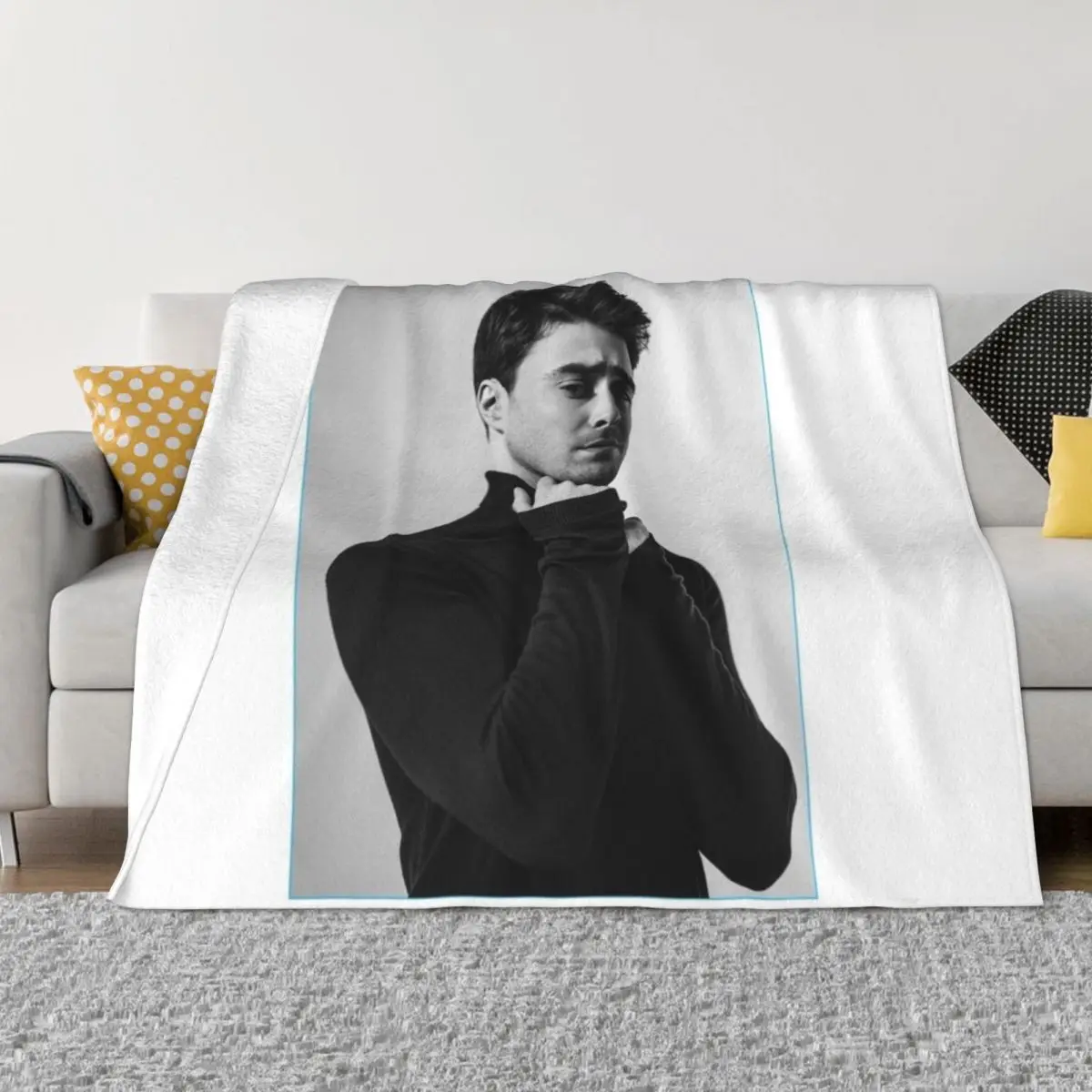 Young Daniel Radcliffe Throw Blanket Decorative Throw Plush Summer Fluffy Shaggy Blankets