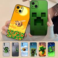 M-Mine-craft Phone Case For Iphone 16 15 11 13 14 Pro Max Plus XR XS 12mini Cover Case