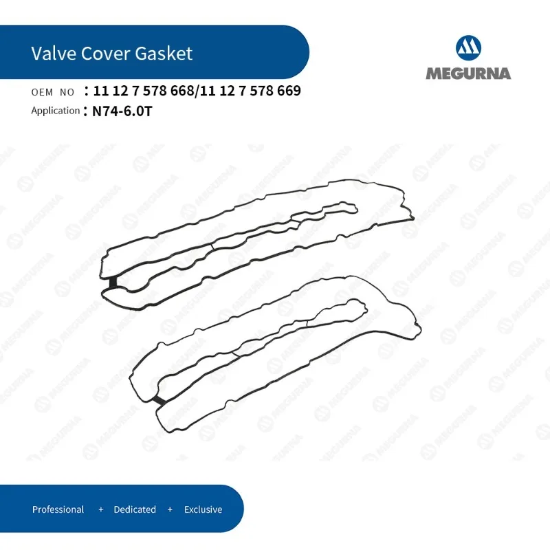 

N74 6.0T V12 Engine Valve Cover Gasket Set For BMW 760i 760Li Auto Part Car Accessories OEM 11127578668 11127578669