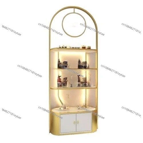 Cosmetics Display Cabinet Beauty  Nail Beauty Product Cabinet Shelf Skin Care Products Display Rack Barber Shop Showcase