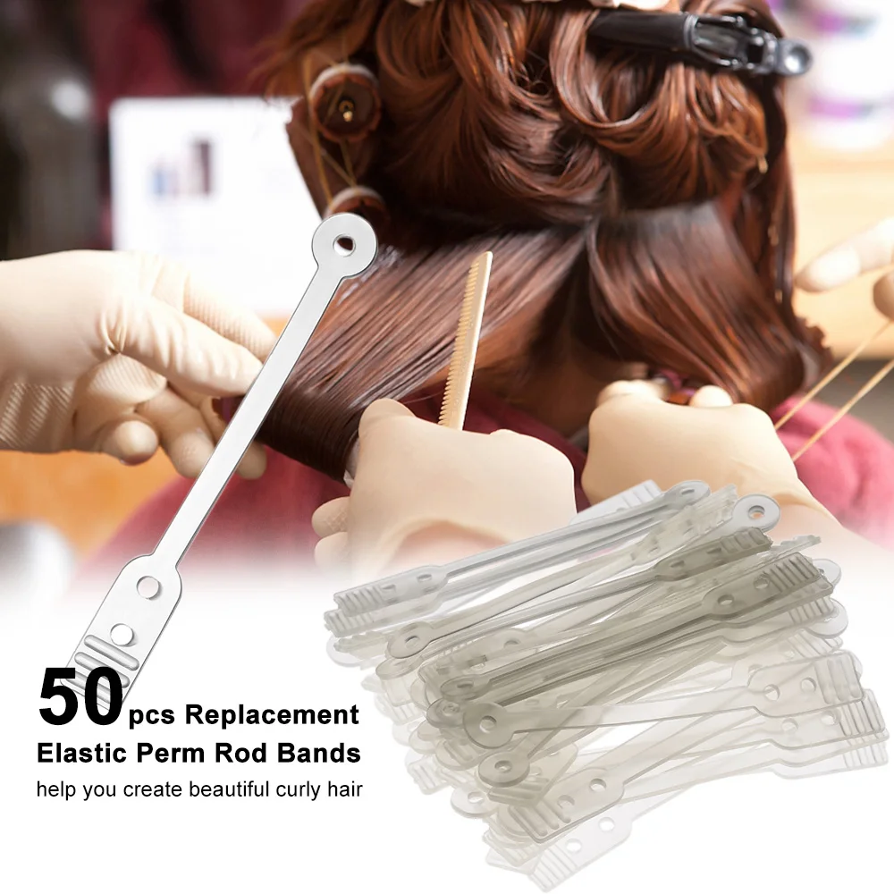 Perm Rod Bands Replacement Elastic Rubber Bands For Long Professional Perm Rods Curler Roller Hair Styling Tool
