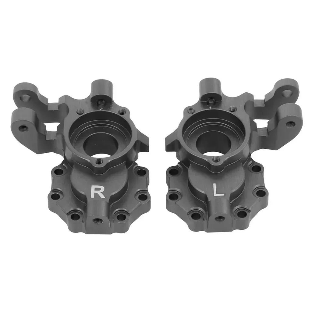 Fusée de direction avant en aluminium argenté noir pour 1/10 Trxs TRX-4 RC inoler