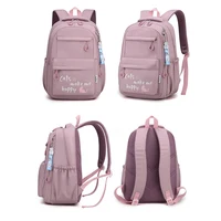 Girl School Bag Backpack Back Pack For Teenager Women Children Female Pink Schoolbag Primary High Bagpack Class Teens Child Kids 5
