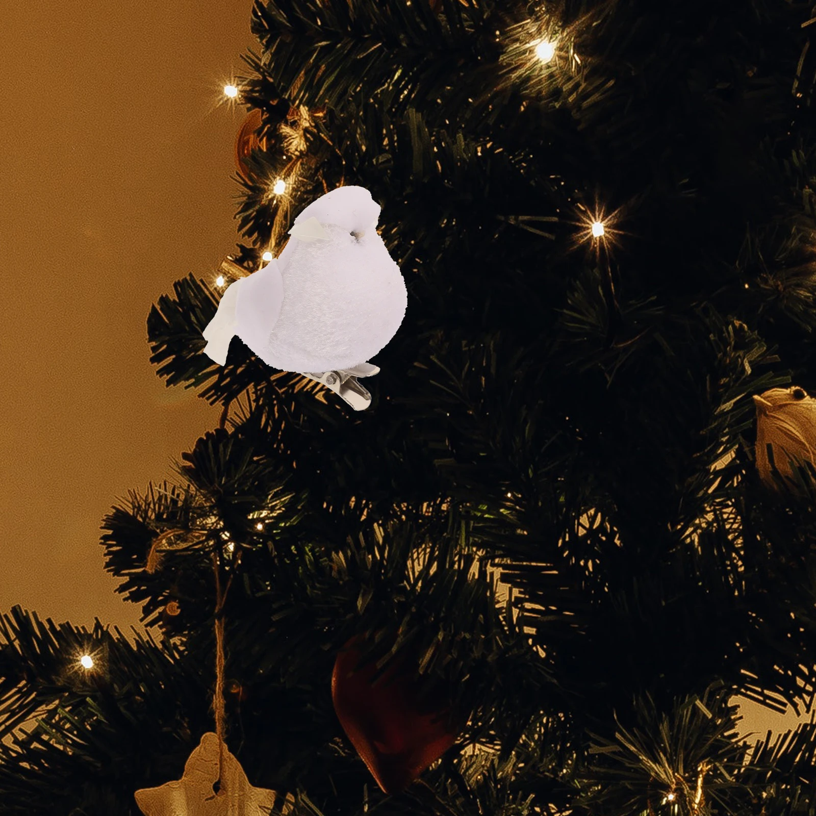 

4 Pcs Decor Artificial Small Birds Models Fake Garden L Christmas nament Non Fading Realistic Design Safe