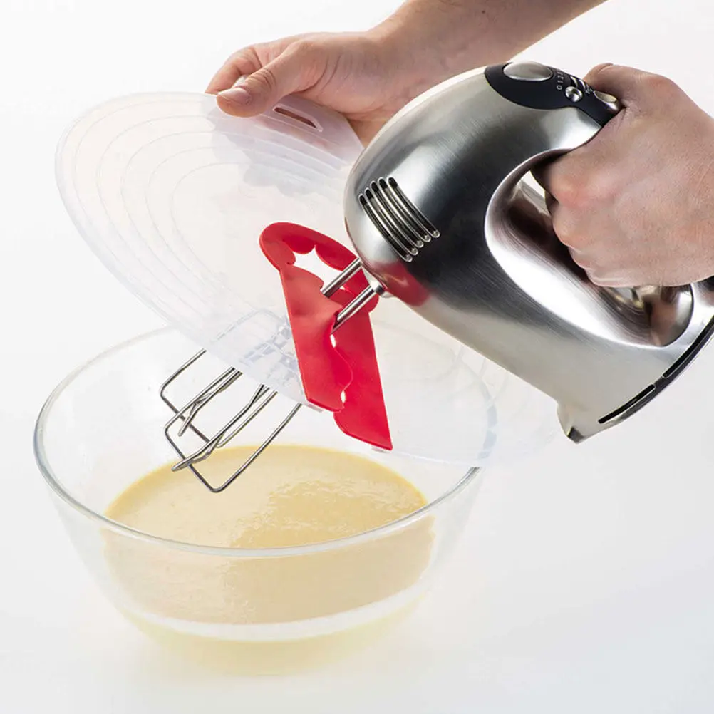 3Pcs Splash Guard Anti Overflow Whisk Mixing Bowl Cover Egg Whisking Kitchen Bowl Lid Protector Splash Shield Cleaner