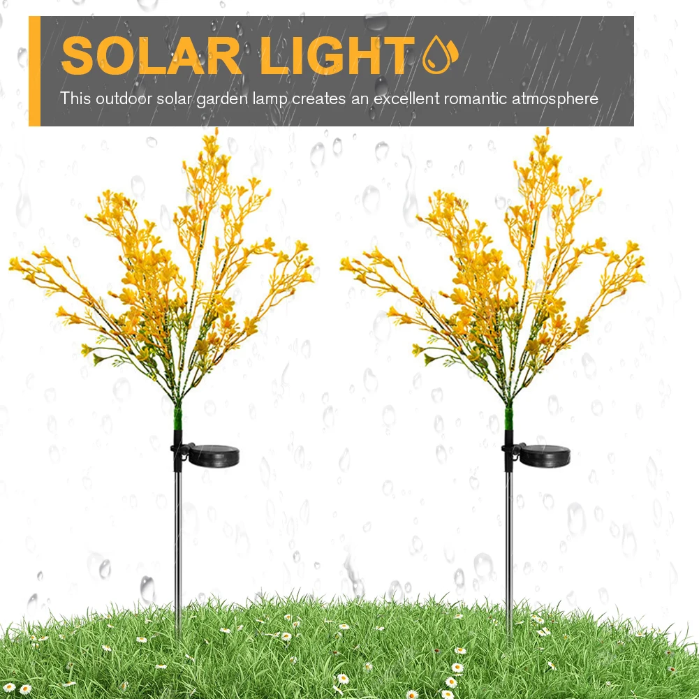 

Rape Solar Flowers Outdoor Lamp IP65 Waterproof Dusk To Dawn Solar Landscape Lawn Lamp for Patio Yard Pathway Balcony Decoration