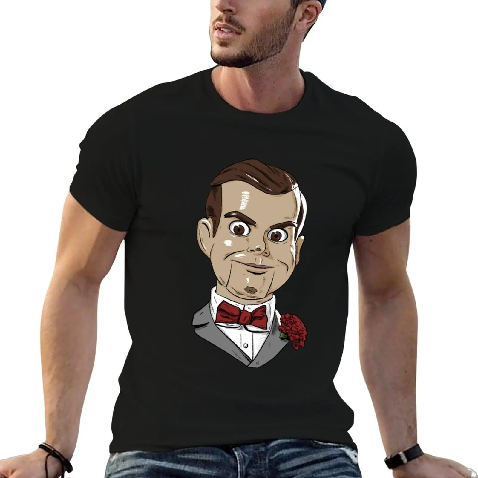 

Футболка Slappy the Dummy, футболки для мужчин, винтажная футболка с рисунком, персонализированная футболка