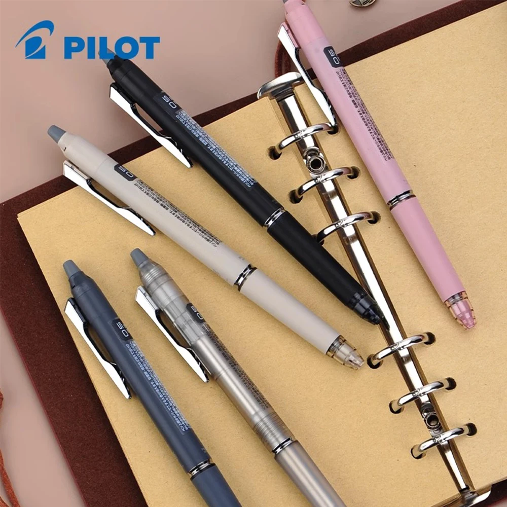 Japan Pilot New Erasable Gel Pen Friction Black Pen LFBKZ-50EF Quick Dry Ink 0.5mm Student Stationery Office Supplies Cute Pens