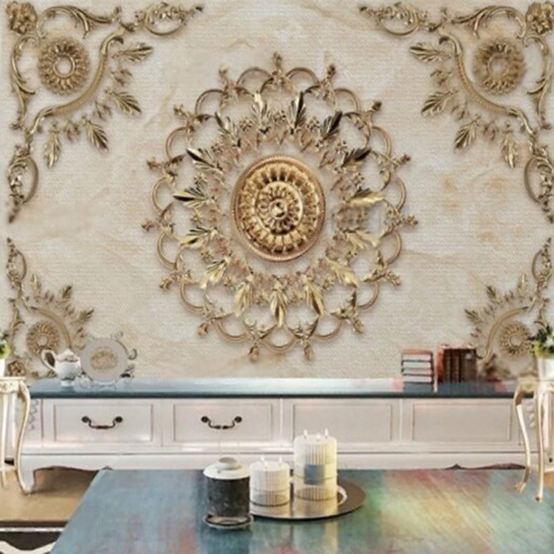 MU9188 New modern and luxurious ironwork three-dimensional pattern home decoration TV bedroom background decorative painting