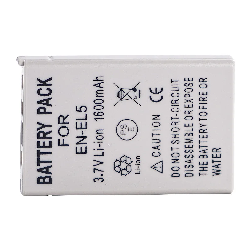 For NIKON Cameras P100 P3 P4 P500 P5100 P520 P530 Camera Batteries 3.7V 1600MAH EN-EL5 Battery
