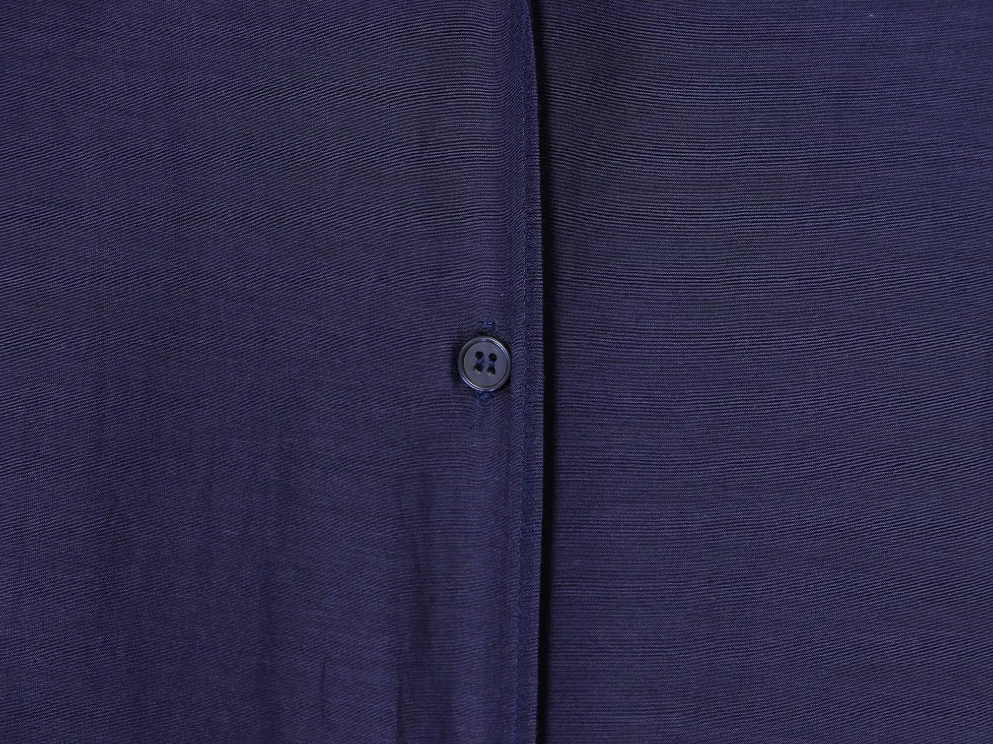 Maxdutti Minimalist Autumn Women's Long Sleeve Shirt Ladies Fashion Dark Blue Loose Casual Shirt Top Blouse Women