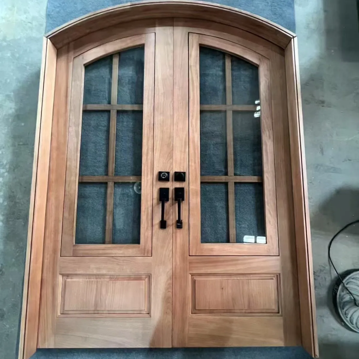 Middle door glass door Interior Double door Solid wood composite material
