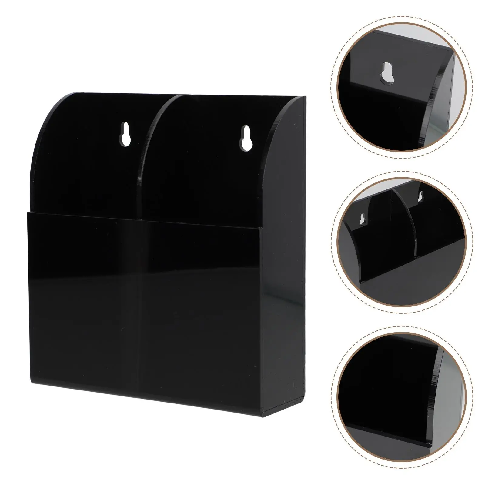 Acrylic Remote Holder Bracket 1Pc Remote Control Storage Box Wall Desktop Safe Suitable Bedroom Kitchen Living Room