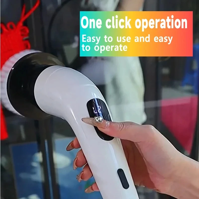 

Household Cordless Spin Scrubber Kitchen Gadgets Hair Brushes Bathroom Broom Toilet Mops Electric Multipurpose Cleaning Brush