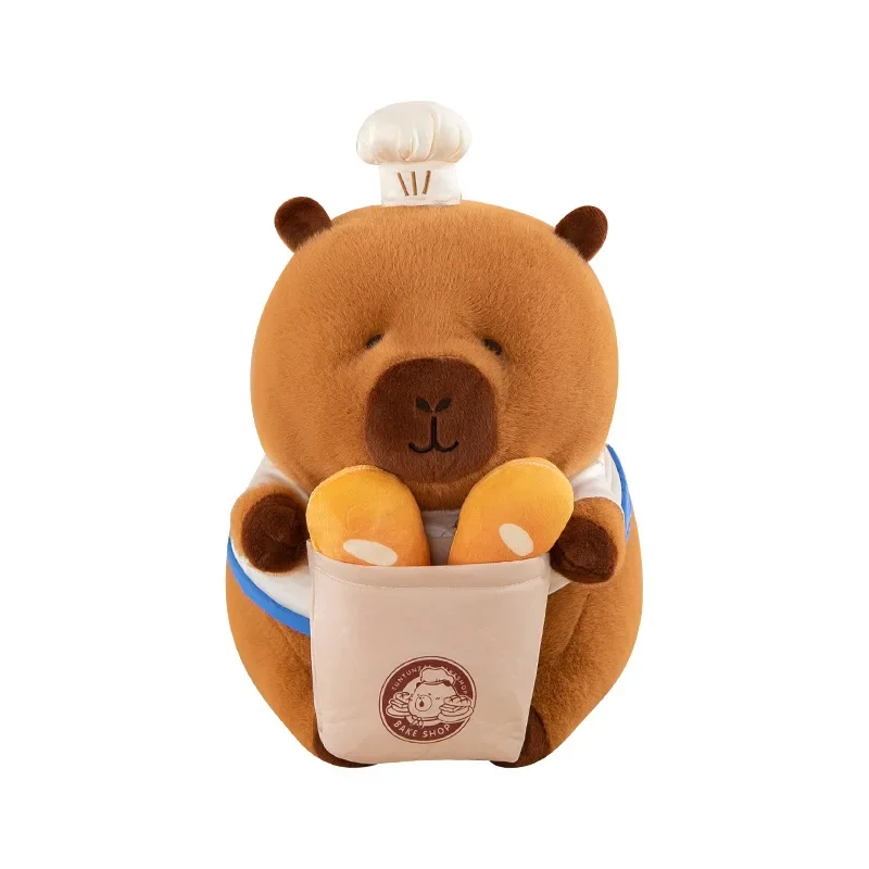 70 cm Kawaii Chef Capybara Knuffel Leuke Lelijke Brood Bakken Nijlpaard Grote Gevulde Pop voor Kinderen Verjaardag Kerstcadeau groothandel Direct