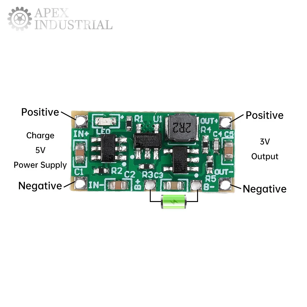 AA AAA Droge Cel Naar Lithiumbatterij Converter Module 1.5V 3V 4.2V Opladen Ontladen Voor Speelgoed Afstandsbediening
